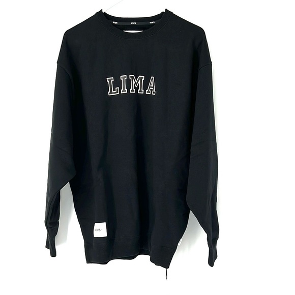 WTAPS NWT Black academy Crewneck Sweater Lima Size 3 - Picture 1 of 10